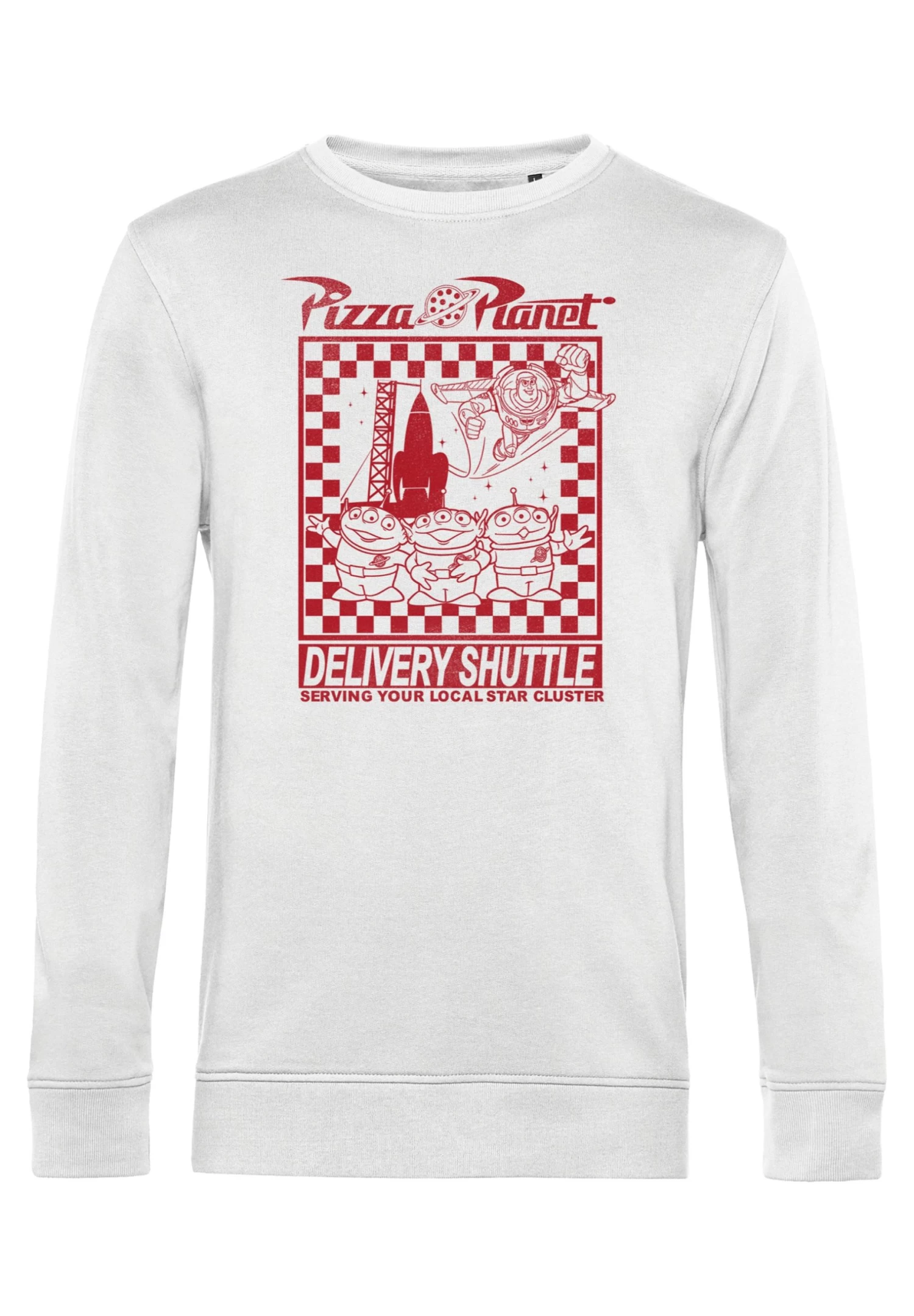 Disney Toy Story 1-3 Pizza Planet Delivery - Sweater - White 4 Disney Toy Story 1-3 Pizza Planet Delivery - Sweater - White - Afbeelding 4