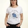 Disney Winnie The Pooh Eeyore Flowers - T-Shirt Print - White