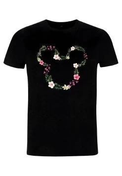 Disney Mickey Classic Floral Mickey Unisex - T-Shirt Print - Black -Mode Verkoop 66f26050cf174fa79e74e3f1bde104ae
