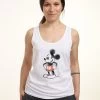 Disney Classic Mickey Mickey WateryTank- Top - White
