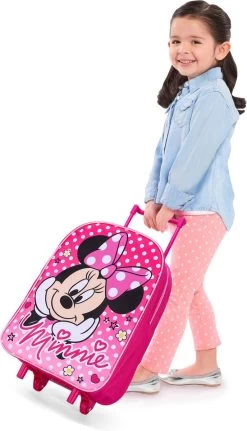 Disney MINNIE MOUSE Polka Dots Trolley Koffertje Vakantie Logeren Tripjes Roze -Mode Verkoop 687x1200 1