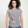 Disney Beauty & The Beast Beauty Books - T-Shirt Print - Melange Grey