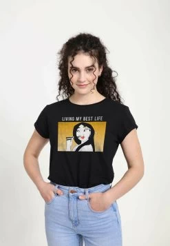 Disney Mulan Mulan Meme - T-Shirt Print - Black -Mode Verkoop 68f365100ee54c5682226a158c1ea60e