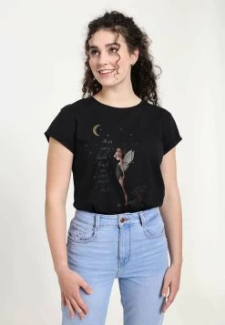 Disney Peter Pan Tink Fall - T-Shirt Print - Black -Mode Verkoop 69e58fe713314821b1c99465aa5108c0