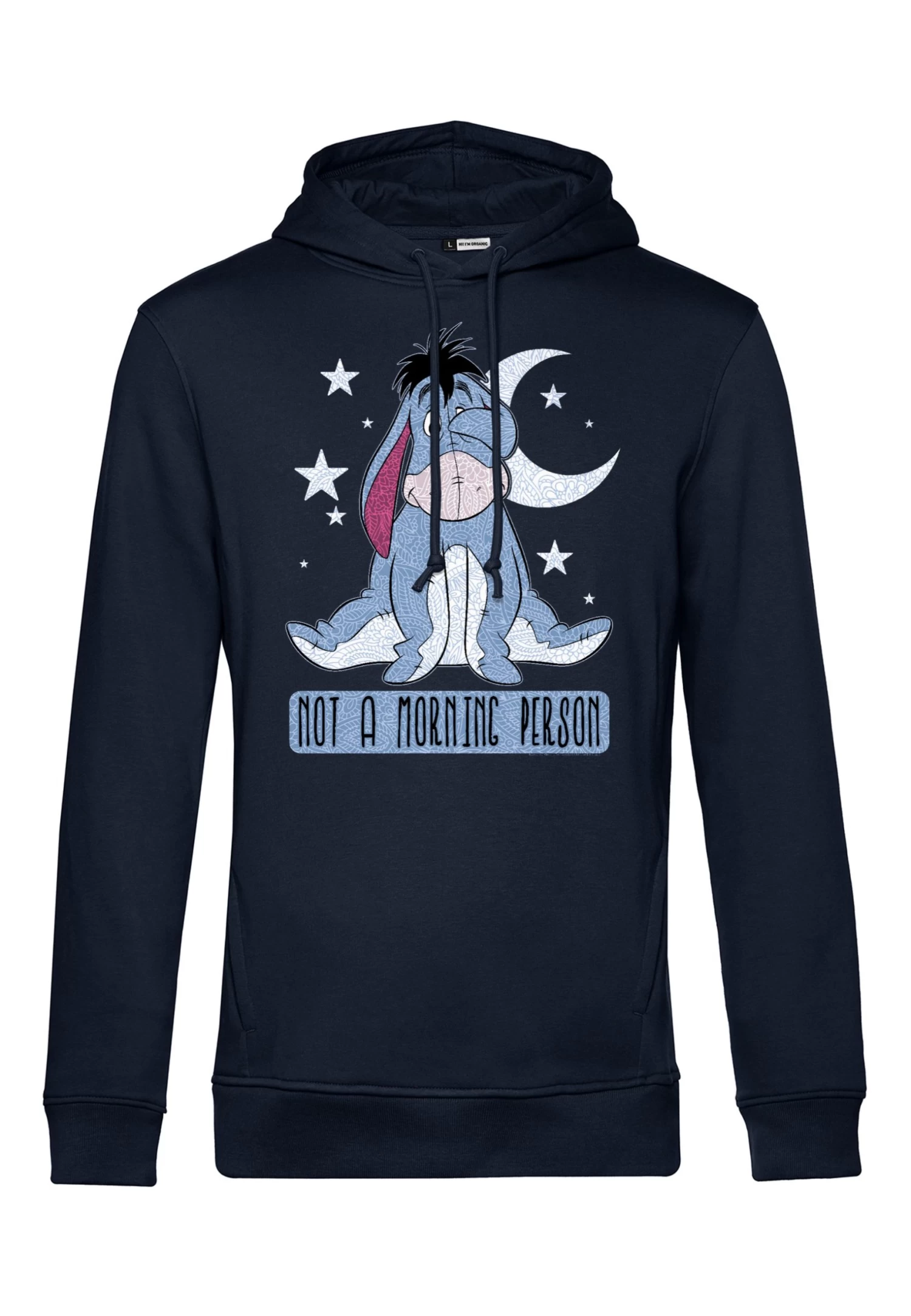 Disney Winnie The Pooh Eeyore Not Morning - Hoodie - Navy Blue 4 Disney Winnie The Pooh Eeyore Not Morning - Hoodie - Navy Blue - Afbeelding 4