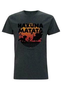 Disney The Lion King Hakuna Silos Unisex - T-Shirt Print - Melangeblack -Mode Verkoop 6c70ac24ef5d4f35a0f62e934b7aa781