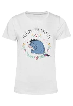 Disney Winnie The Pooh Eeyore Flowers - T-Shirt Print - White -Mode Verkoop 6da0962eff124b478f4fdfe3d9fc9fc3
