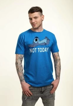Disney Lilo & Stitch Not Today Unisex - T-Shirt Print - Bright Blue -Mode Verkoop 6e06273e6b974bdab3d048d2a7b5681c