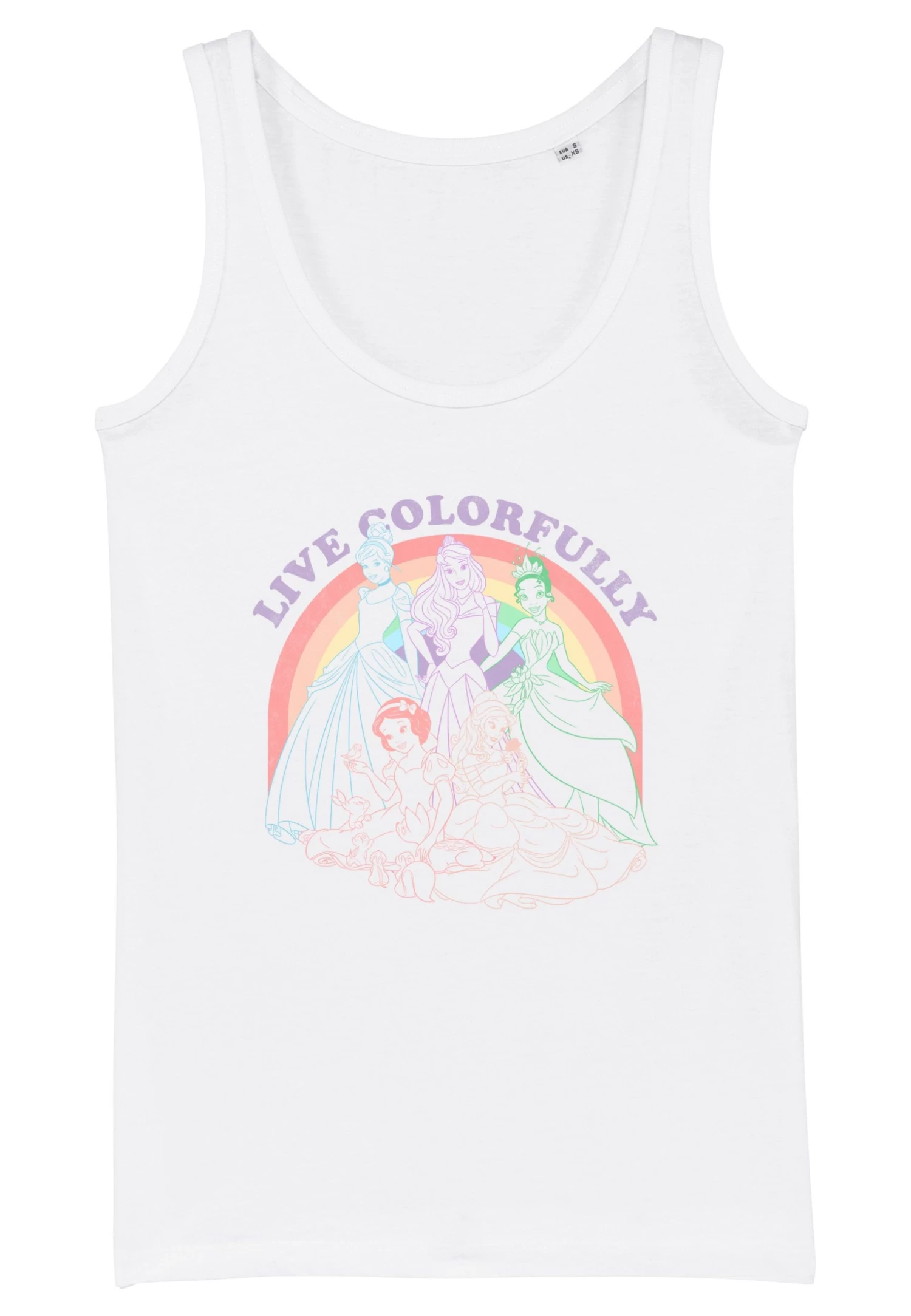 Disney Princesses Rainbow Princess - Top - White 5 Disney Princesses Rainbow Princess - Top - White - Afbeelding 5