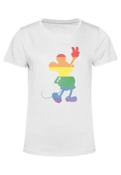 Disney Mickey Classic Love Is Love Pride Mickey - T-Shirt Print - White -Mode Verkoop 73f32e334caa4ecf9eb50a12742947a6