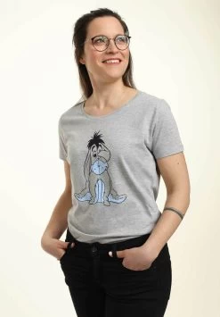 Disney Winnie The Pooh Basic Sketch Eeyore - T-Shirt Print - Heather Grey -Mode Verkoop 74178e878aac4add865aa56af7dd77c8