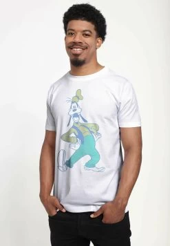 Disney Classics Mickey Classic - Goofy Neon - T-Shirt Print - White -Mode Verkoop 74190d9fcb4449d59da7f622edd46f53