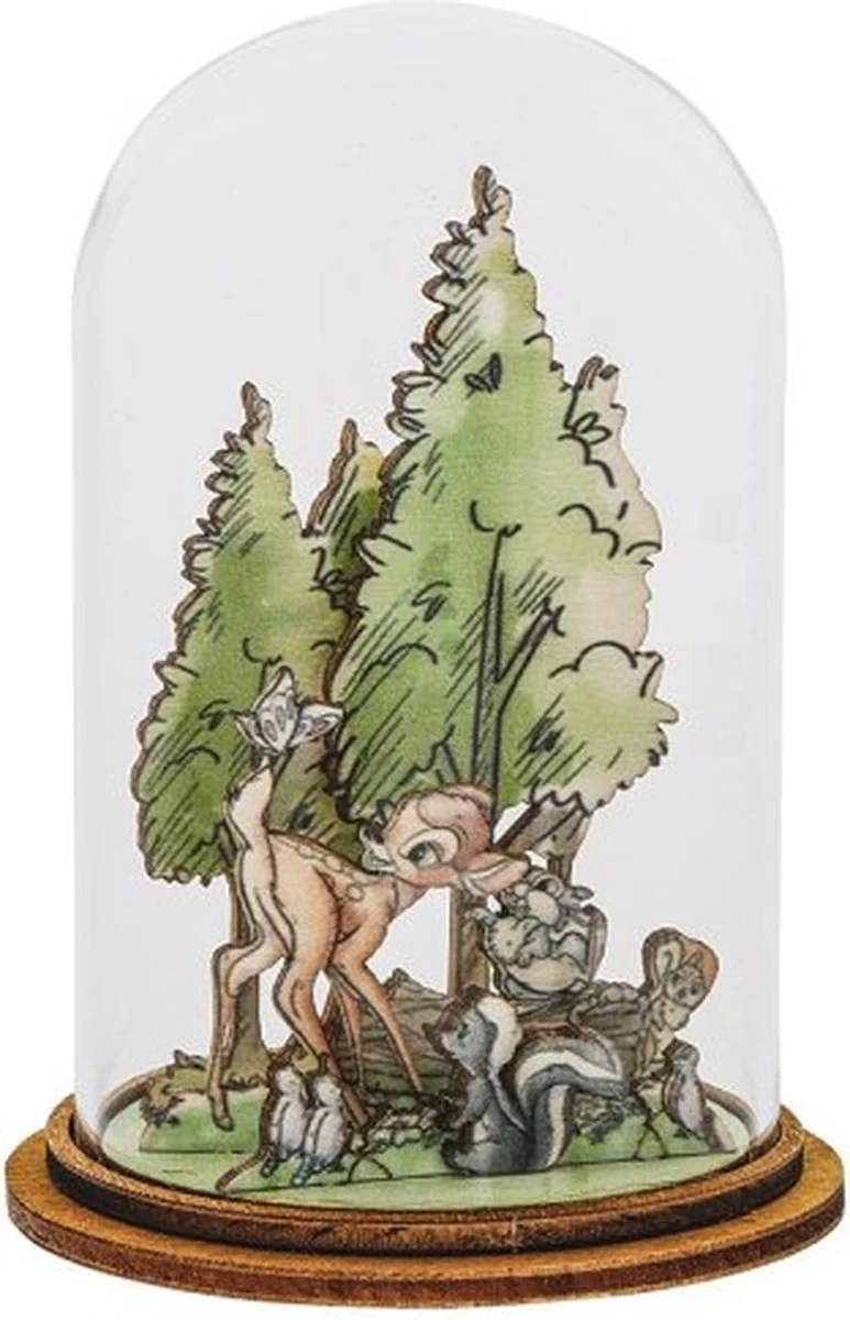 Enchanting Disney Collection - Bambi - Woodland Wonder - Glazen Stolp 1 Enchanting Disney Collection - Bambi - Woodland Wonder - Glazen Stolp