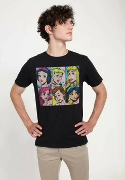 Disney Princesses Pop Princesses Unisex - T-Shirt Print - Black -Mode Verkoop 777a1c79a1e049688711729285515bcb