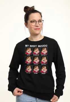 Disney Snow White And The Seven Dwarfs Grumpy Moods - Sweater - Black -Mode Verkoop 788bacd28e5e445daebaf0bbaebf14fd