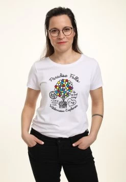 Disney Up Line Art - T-Shirt Print - White