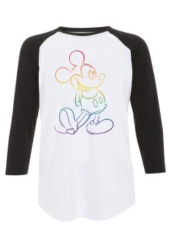Disney Mickey Mouse Big Pride - Longsleeve - White Black -Mode Verkoop 7976f69ef43e40548c9ae42714d7a838