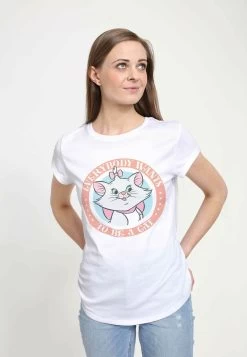 Disney The Aristocats Finish Fights - T-Shirt Print - White -Mode Verkoop 7a69258fba17479abb048b32b787c737