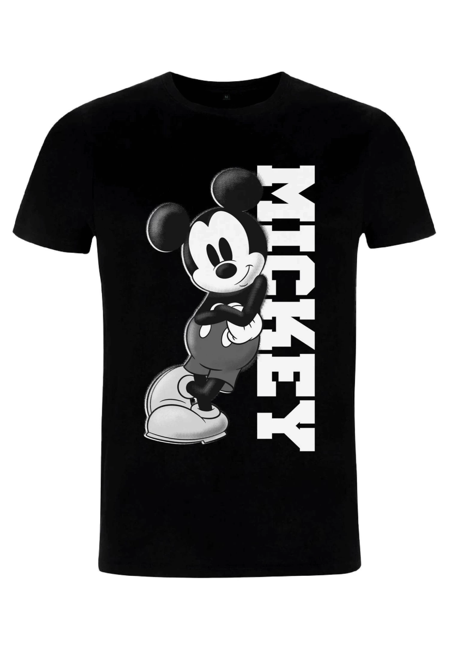 Disney Classic Mickey Mickey Lean Unisex - T-Shirt Print - Black 4 Disney Classic Mickey Mickey Lean Unisex - T-Shirt Print - Black - Afbeelding 4