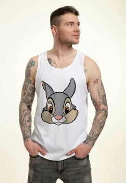 Disney Bambi Thumper Big Face- Top - White -Mode Verkoop 7b13f49fe91d4ef2ad38118957798a77