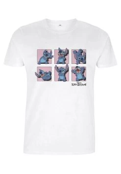 Disney Lilo & Stitch Stitch Poses Unisex - T-Shirt Print - White -Mode Verkoop 7ce0f48f3f6243b38036ce6d128eed0e
