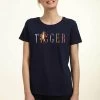 Disney Winnie The Pooh Tigger Fashion - T-Shirt Print - Navy Blue