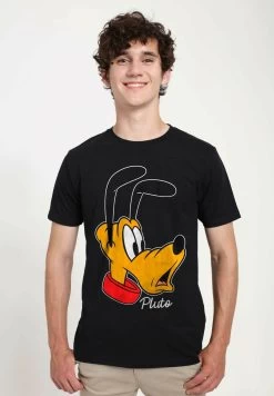 Disney Classics Mickey Classic - Pluto Big Face - T-Shirt Print - Black -Mode Verkoop 80d4673c2231466bbc8d1c980b2f56c5