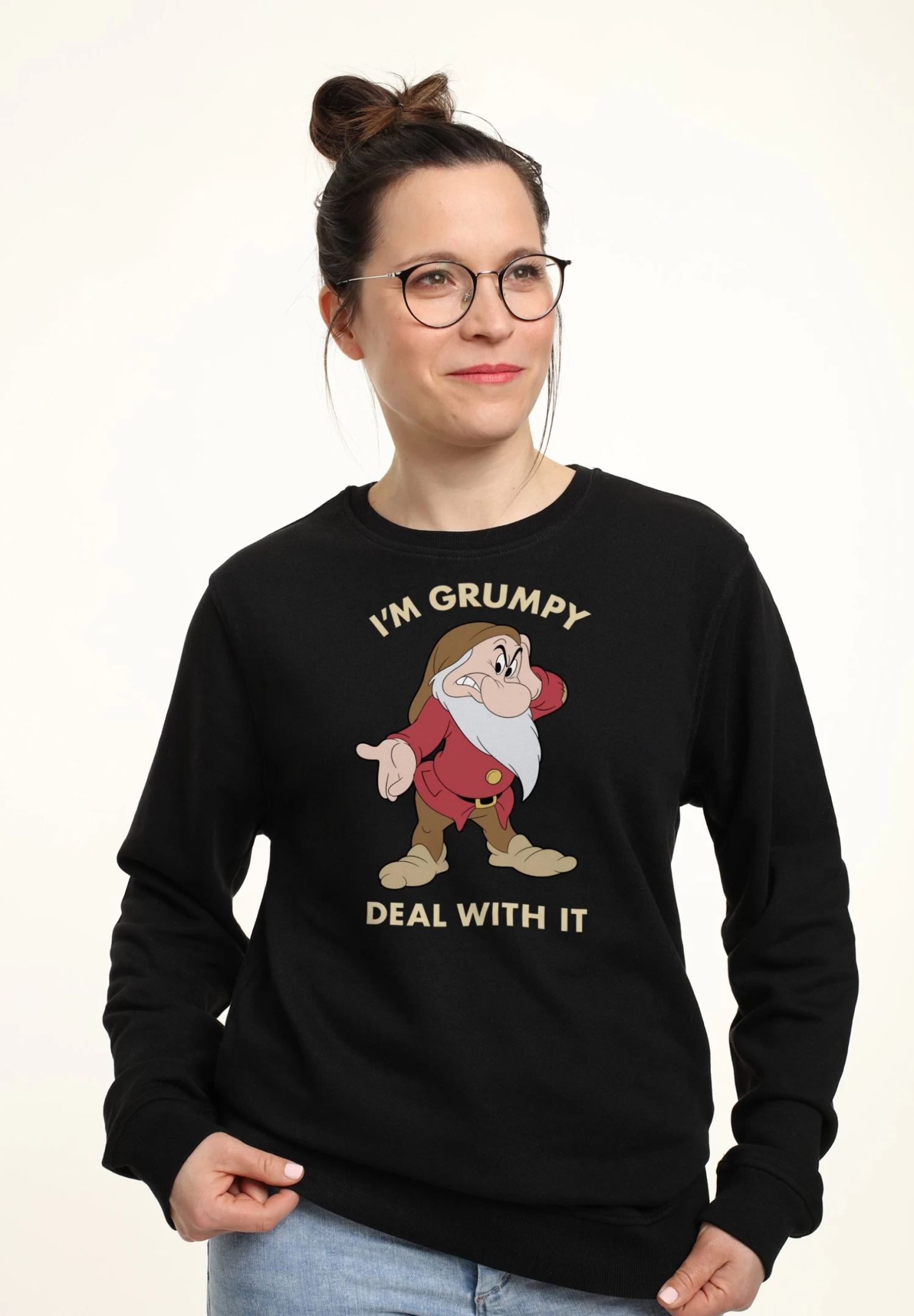 Disney Snow White Grumpy Deal - Sweater - Black 3 Disney Snow White Grumpy Deal - Sweater - Black - Afbeelding 3