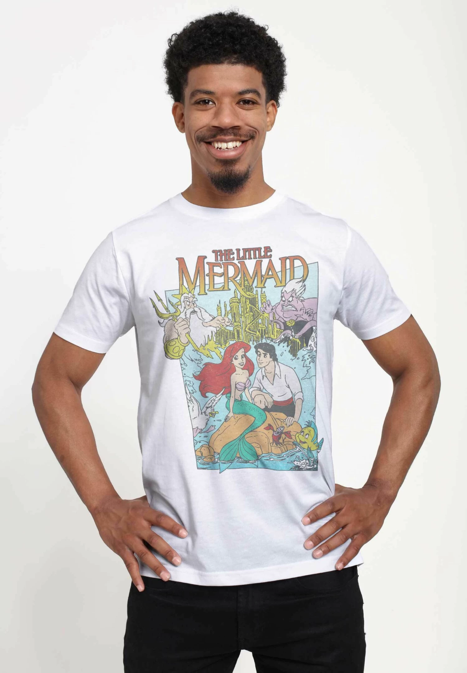 Disney The Little Mermaid Mermaid Cover Unisex - T-Shirt Print - White 1 Disney The Little Mermaid Mermaid Cover Unisex - T-Shirt Print - White
