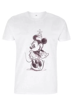 Disney Mickey Classic Sketchy Minnie - T-Shirt Print - White