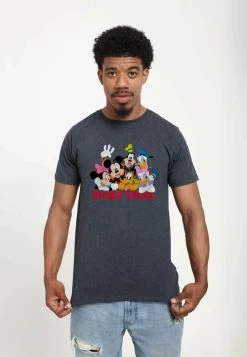 Mickey Classic Disney Squad Unisex - T-Shirt Print - Melange Black -Mode Verkoop 8441501b98224afc885cbb3e9d30d6cf