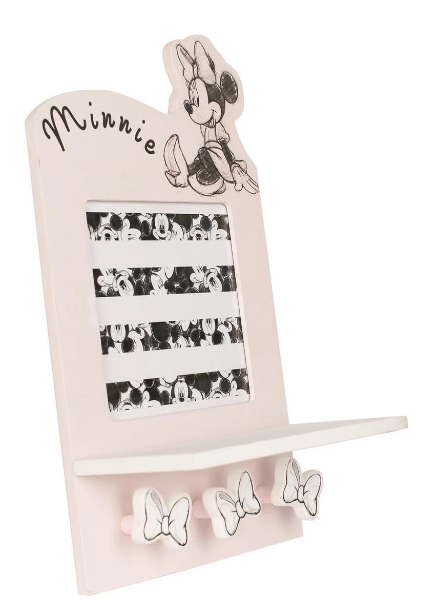 Disney Fotolijstje En Kapstok Minnie Mouse 21 Cm Hout Roze 2 Disney Fotolijstje En Kapstok Minnie Mouse 21 Cm Hout Roze - Afbeelding 2