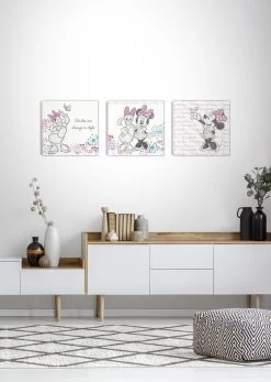 Disney - Canvas Set Van 3 - Minnie & Katrien - 3x 30x30 Cm -Mode Verkoop 854x1200 1