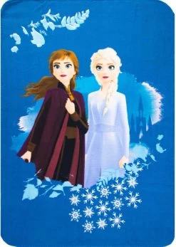 Disney Frozen Fleece Deken Blauw - 100 X 140 Cm - Polyester