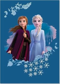 Disney Frozen Fleece Deken Blauw - 100 X 140 Cm - Polyester -Mode Verkoop 859x1200 2