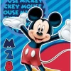 Mickey Mouse Fleece Deken - 140 X 100 Cm. - Mickey Mouse Plaid - Blauw / Rood