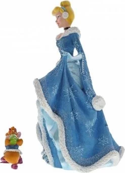 Disney Beeldje - Showcase Collectie - Christmas Cinderella With Jaq & Gus - Kerstmis Assepoester Met Tom & Pieter -Mode Verkoop 867x1200