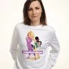 Disney Wreck-It Ralph 2 Long Hair Rapunzel Vanellope - Sweater - White