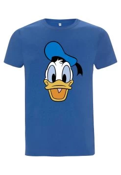 Disney Classic Mickey Big Face Donald- T-Shirt Print - Bright Blue -Mode Verkoop 8bfee5b1b733400c95657530e5362b84