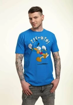 Disney Mickey Classic Donald Jump Unisex - T-Shirt Print - Bright Blue 7 Disney Mickey Classic Donald Jump Unisex - T-Shirt Print - Bright Blue -Mode Verkoop 8de71c2346974084b9a30516c1b6ca21