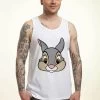 Disney Bambi Thumper Big Face- Top - White