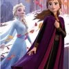 Disney Frozen Fleecedeken Frozen Junior 100 X 140 Cm Blauw/paars/wit