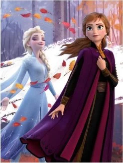 Disney Frozen Fleecedeken Frozen Junior 100 X 140 Cm Blauw/paars/wit