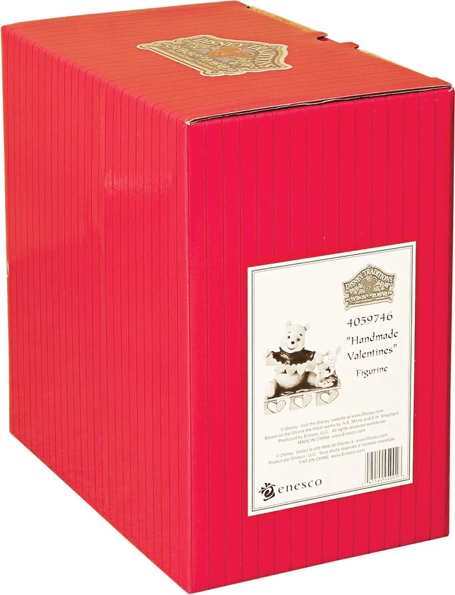 Disney Beeldje - Tradition 'Valentijn' Collectie - Handmade Valentines - Winnie The Pooh & Piglet 2 Disney Beeldje - Tradition 'Valentijn' Collectie - Handmade Valentines - Winnie The Pooh & Piglet - Afbeelding 2