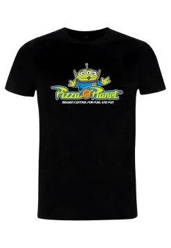 Disney Pixar Unisex Pizza Arcade- T-Shirt Print - Black -Mode Verkoop 9354416282514f1f9b01f34b570ef82c