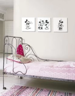 Disney - Canvas Set Van 3 - Mickey & Minnie - Sketches - 3x30x30cm -Mode Verkoop 941x1200