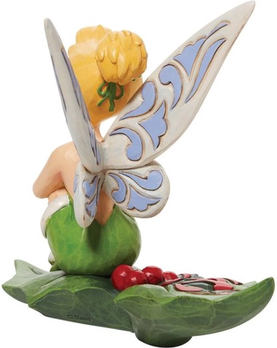 Disney Traditions Tinkerbell Sitting In Holly Figurine 13cm 2 Disney Traditions Tinkerbell Sitting In Holly Figurine 13cm - Afbeelding 2