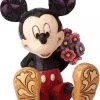 Disney Traditions Beeldje Mickey Mouse With Flowers - Mini - 7 Cm
