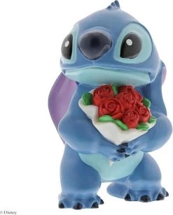 Disney Traditions - Stitch With Flowers - Beeldje -9 Cm