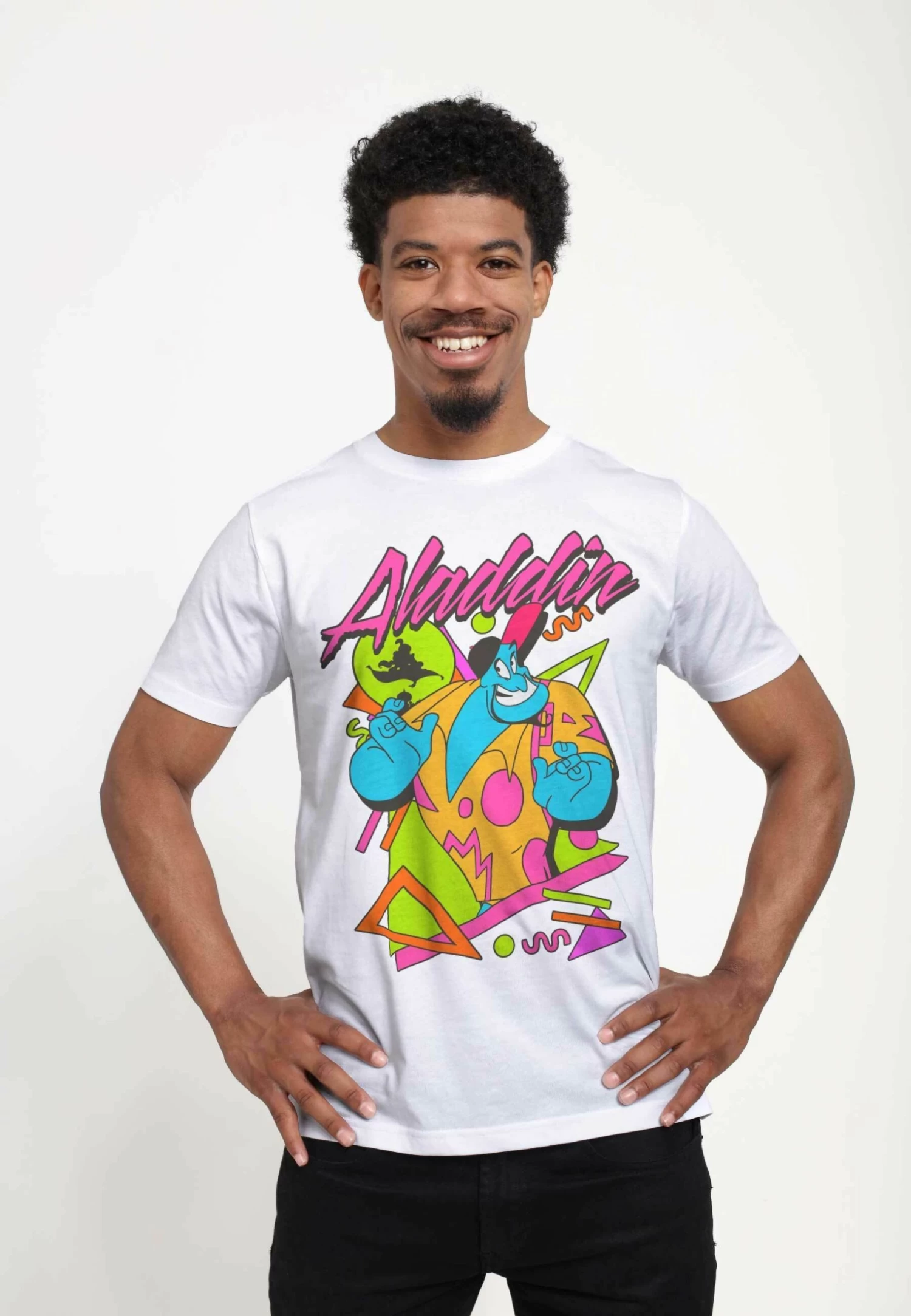 Disney Princesses Ala Genie Unisex - T-Shirt Print - White 1 Disney Princesses Ala Genie Unisex - T-Shirt Print - White